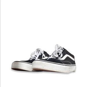 Black and white Vans size US men 10.5